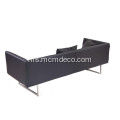 Modern Edward 3 Sofa Leather Seat